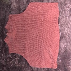 Blush crop top